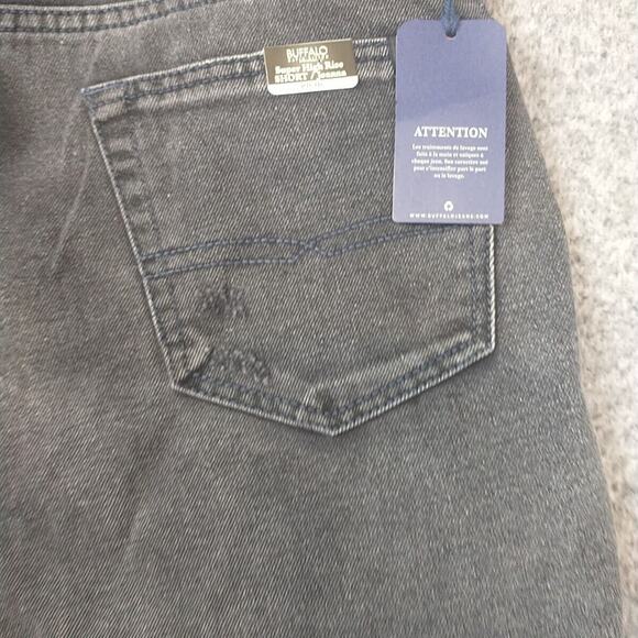 BUFFALO David Bitton Joanna Womens Shorts 33 Super High Rise Denim Distressed - Picture 7 of 11